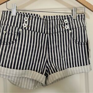 Free People railroad shorts. NWT.